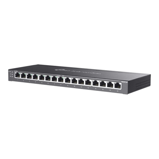 Tp-link omada sg2016p 16-poort gigabit smart switch (zwart, 8x poe+)
