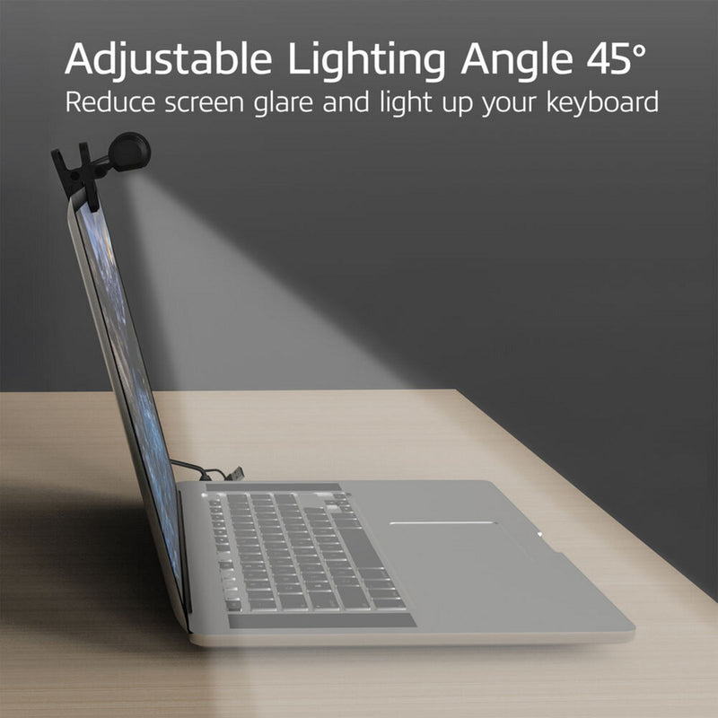 Load image into Gallery viewer, Act connectivity dimbare clip-on laptop led-lichtbalk led-bar (zwart, usb-voeding, 3000k-6500k)
