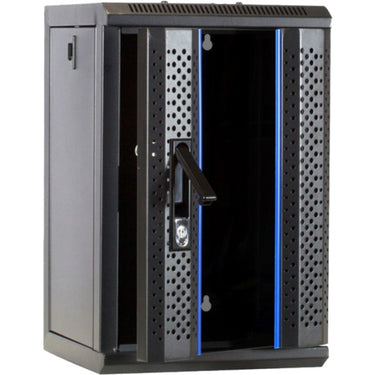 Dsi 10 inch 9u serverkast met glazen deur server rack