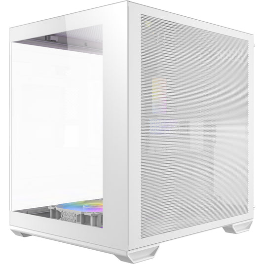 Antec cx60m argb mini tower behuizing (wit | 3x usb-a | rgb | tempered glass)