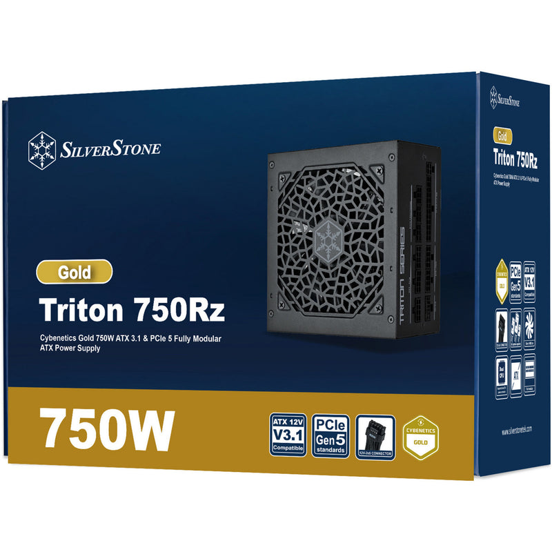 Load image into Gallery viewer, Silverstone triton 750rz modulaire 750 watt voeding (zwart, 1x 12v-2x6, 3x pcie)
