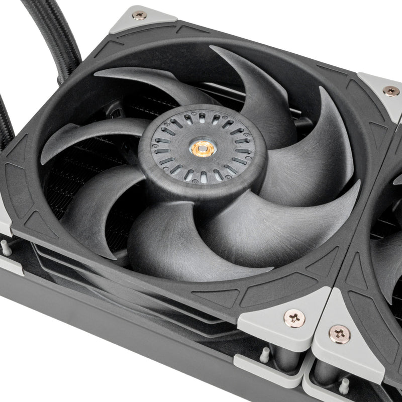 Load image into Gallery viewer, Silverstone xe420 waterkoeling (zwart zilver)
