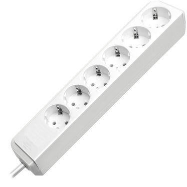 Brennenstuhl eco-line stekkerdoos 6x stekkerdoos (wit, 1159420015, voor 6 stekkers)