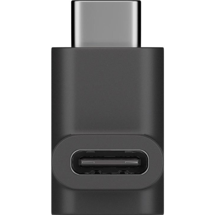 Load image into Gallery viewer, Goobay usb-c (male) naar usb-c (female) 90° adapter (zwart)
