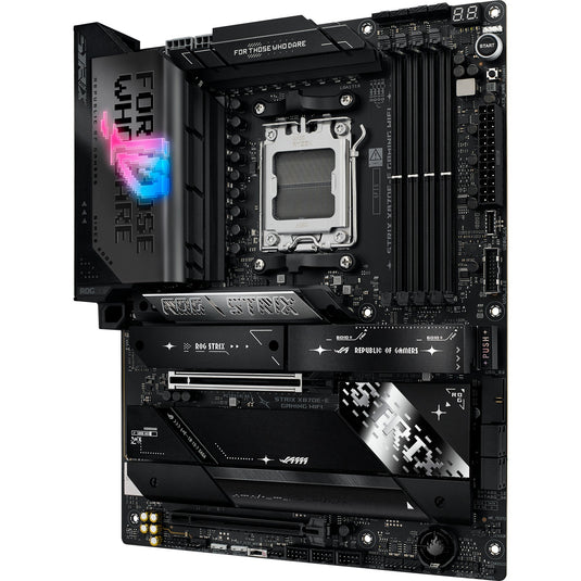 Asus rog strix x870e-e gaming wifi socket am5 moederbord (5 gb-lan, wi-fi 7, bt, sound, atx)