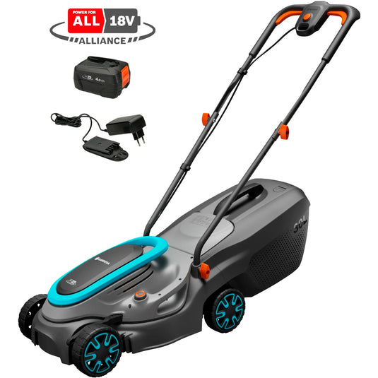 Gardena powermax 32 18v p4a read grasmaaier accu incl. oplader 18 v snijbreedte max. 320 mm