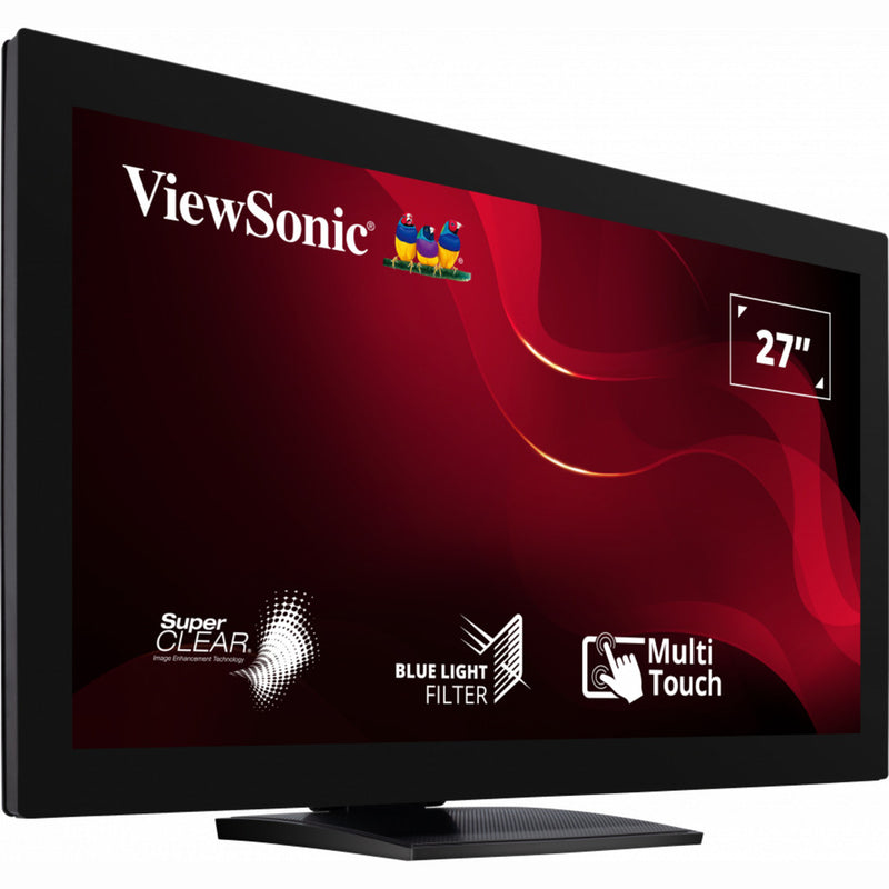 Load image into Gallery viewer, Viewsonic 10-point touch screen monitor td2760 27 (zwart, 1x hdmi, 1x displayport, vga, usb-a, usb-b)
