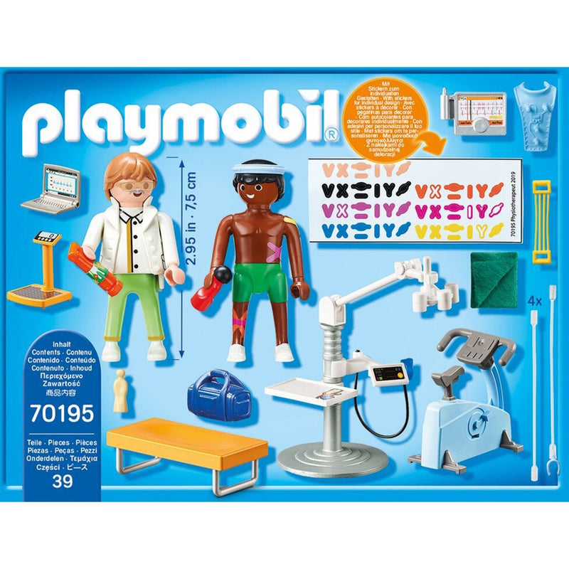 Load image into Gallery viewer, Playmobil city life - praktijk fysiotherapeut constructiespeelgoed (70195)
