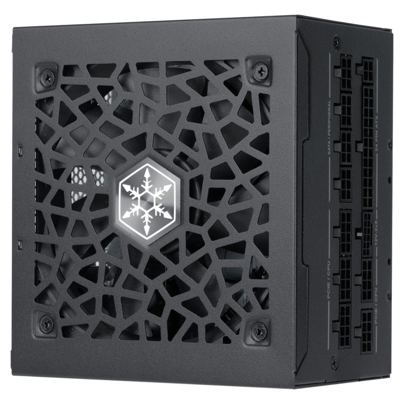Load image into Gallery viewer, Silverstone hela 750r platinum modulaire 750 watt voeding (zwart, 4x pcie)
