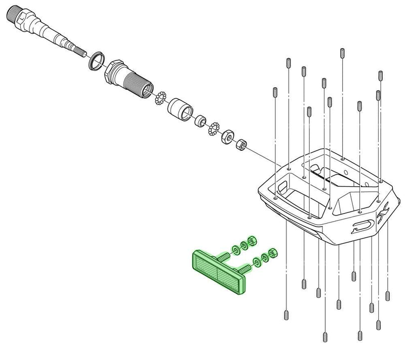 Load image into Gallery viewer, Shimano pd-m324 m323 mx30 reflector set
