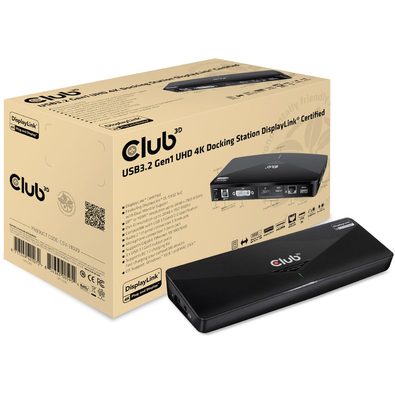 Load image into Gallery viewer, Club 3d usb 3.0 4k dockingstation (zwart)
