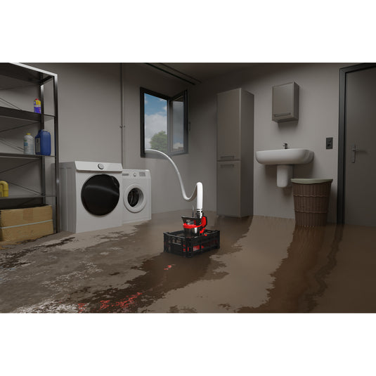 Einhell flutset ge-dp 7535 n ll eco vuilwaterpomp dompel- en drukpompen (rood zwart)