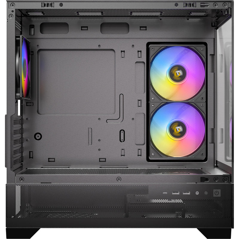 Load image into Gallery viewer, Antec cx500m argb mini tower behuizing (zwart | 2x usb-a | 1x usb-c | tempered glass)
