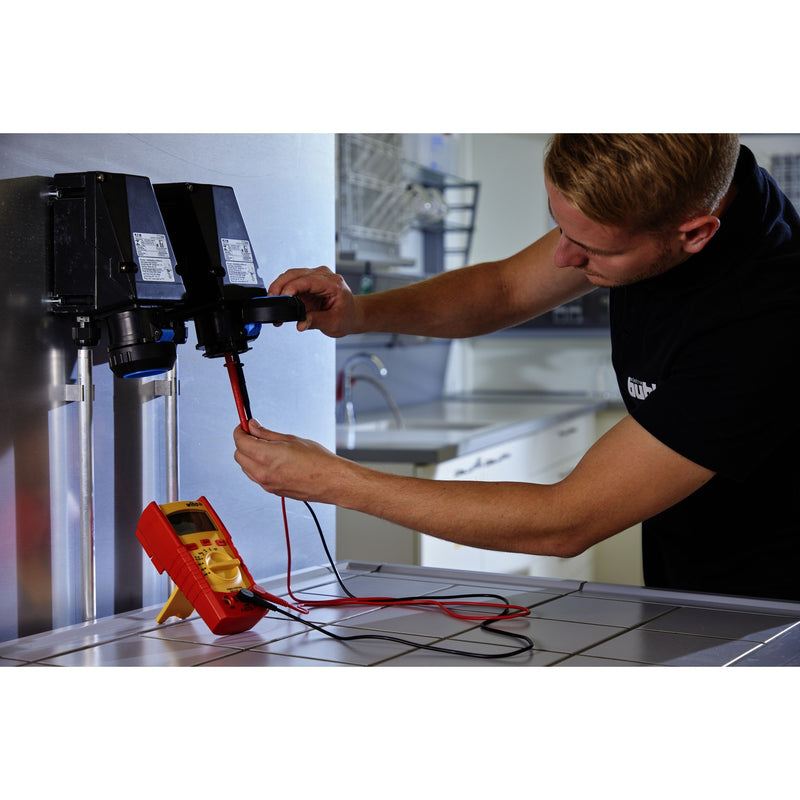 Load image into Gallery viewer, Wiha digitale multimeter tot 600 v ac, cat iv meetapparaat (rood geel)
