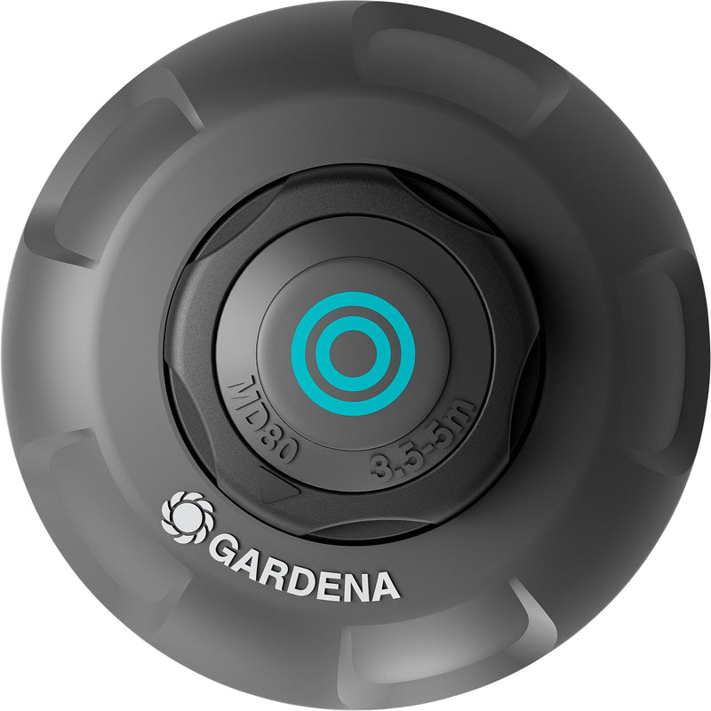 Load image into Gallery viewer, Gardena pop-up sprinkler md80 sproeier (zwart grijs, sproeiafstand tussen 3,5 m en 5 m)
