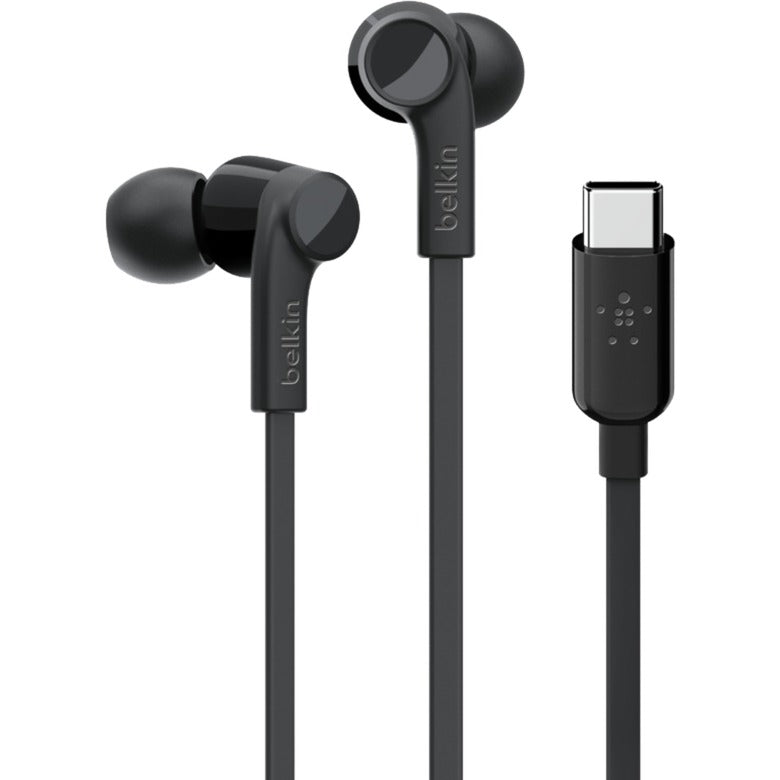 Load image into Gallery viewer, Belkin soundform in-ear oortjes (zwart, usb-c)
