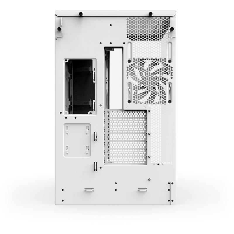 Load image into Gallery viewer, Nzxt h9 flow midi tower behuizing (wit (mat) | 2x usb-a | 1x usb-c | tempered glass)
