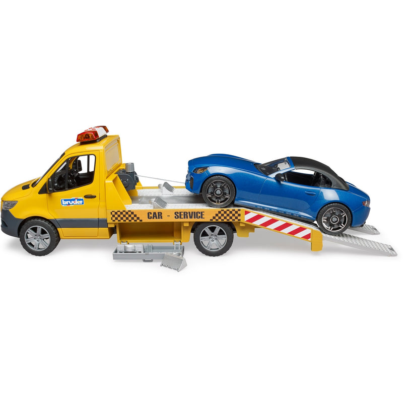 Load image into Gallery viewer, Bruder mercedes benz sprinter auto transport en roadster modelvoertuig (02675)
