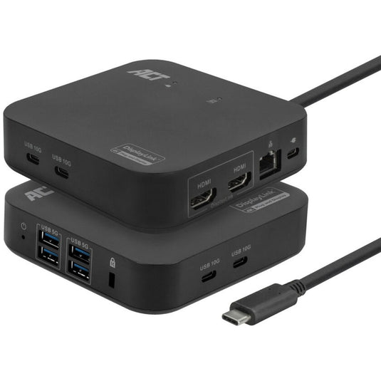 Act connectivity usb-c docking station ac7150 (zwart)