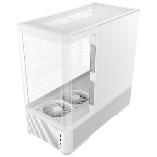 Antec c6 curve air midi tower behuizing (wit | 2x usb-a | 1x usb-c | tempered glass)