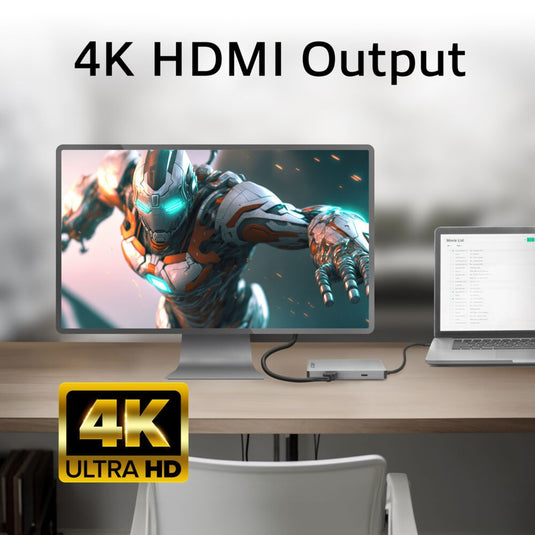 Act connectivity usb-c 4k docking station (aluminium, usb-c, hdmi, lan)