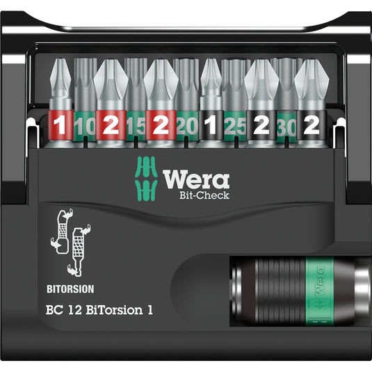 Wera bit-check 12 bitorsion 1 bitset (12-delig)
