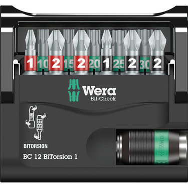 Wera bit-check 12 bitorsion 1 bitset (12-delig)