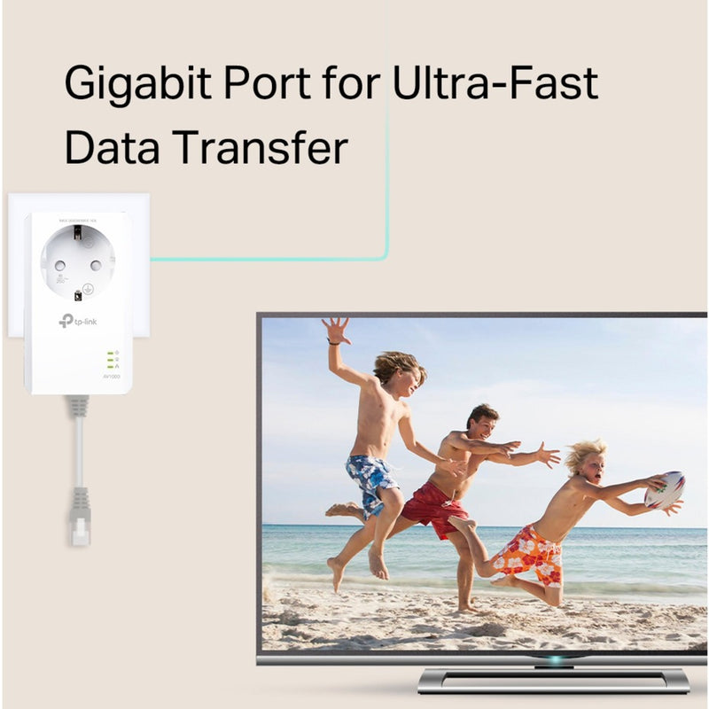 Load image into Gallery viewer, Tp-link tl-pa7017p kit av1000 gigabit powerline starterkit (wit)
