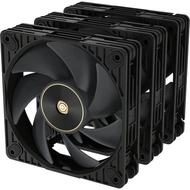 Asus proart pf120 fan - triple pack case fans (zwart, 3 stuks, 120 x 120 x 28 mm, 3 stuks)