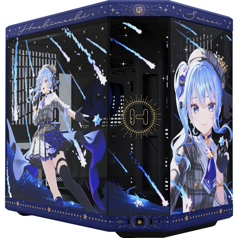 Load image into Gallery viewer, Hyte hoshimachi suisei y70 midi tower behuizing (blauw | 2x usb-a | 1x usb-c | tempered glass)
