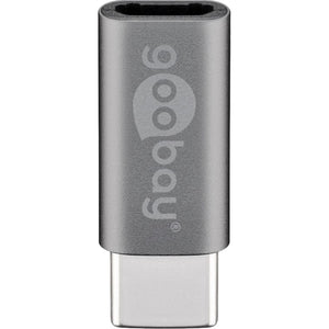 Goobay usb-c naar micro-usb adapter (grijs)