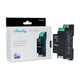 Shelly wave pro 2pm lr (eu) relais (zwart, z-wave)