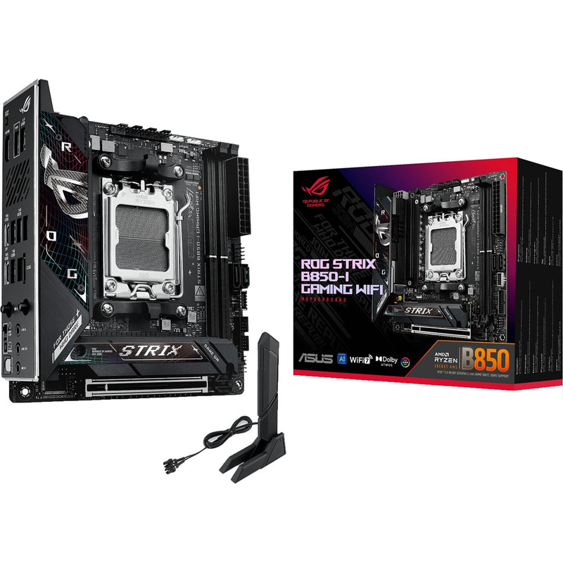 Load image into Gallery viewer, Asus rog strix b850-i gaming wifi socket am5 moederbord (2.5gb-lan, wi-fi 7, bt, sound, mini-itx)
