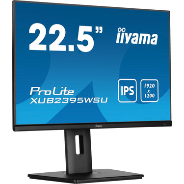 Iiyama prolite xub2395wsu-b5 22.5 monitor (zwart, hdmi, displayport, vga, 2x usb-a, usb-b)