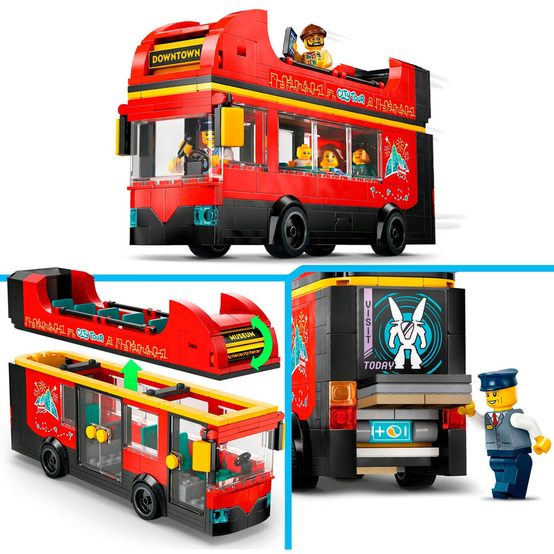 Load image into Gallery viewer, Lego city toeristische rode dubbeldekker - 60407
