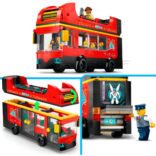 Lego city toeristische rode dubbeldekker - 60407