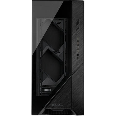 Silverstone alta f2 big tower behuizing (zwart | 4x usb-a | 1x usb-c | tempered glass)