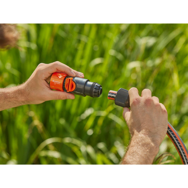 Load image into Gallery viewer, Gardena prof-system slangstuk met reguleerventiel (grijs oranje, 2819-20)

