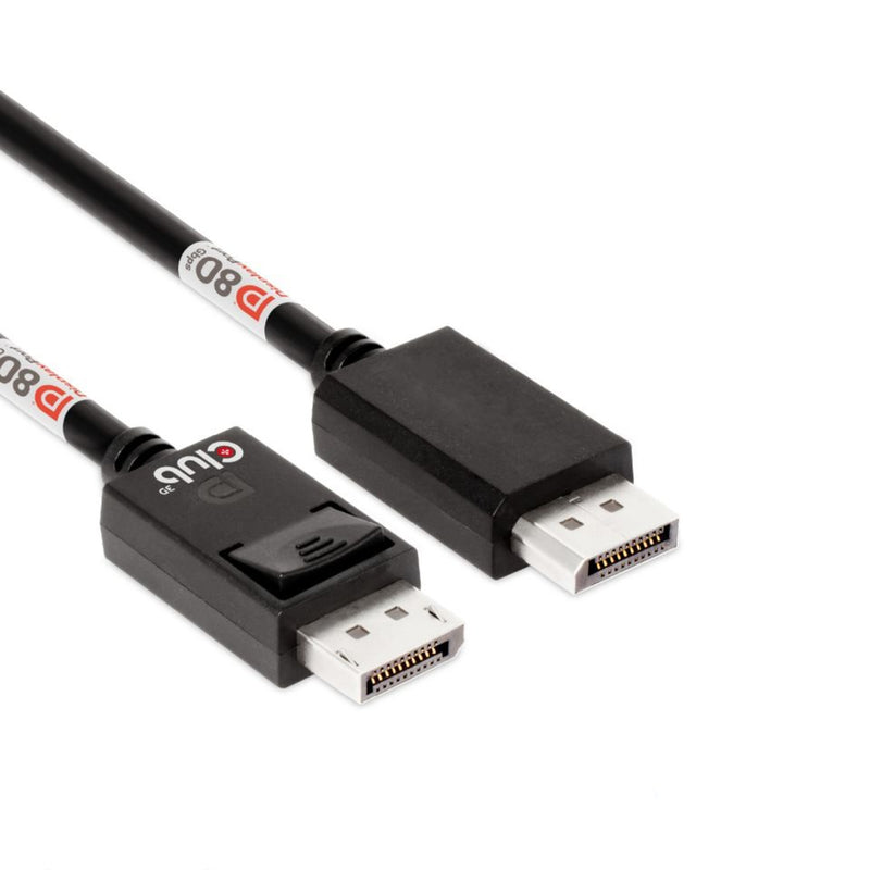 Load image into Gallery viewer, Club 3d gecertificeerde displayport 2.1 kabel (zwart, 1,6 meter, 10k)

