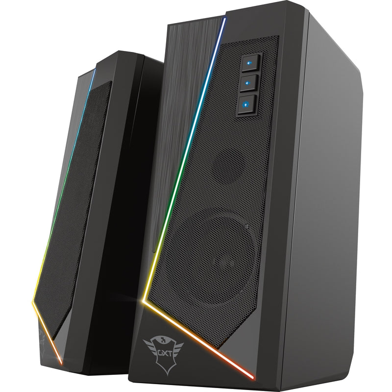 Load image into Gallery viewer, Trust gxt 609 zoxa rgb-verlichte speakerset pc-luidspreker (zwart, rgb led)
