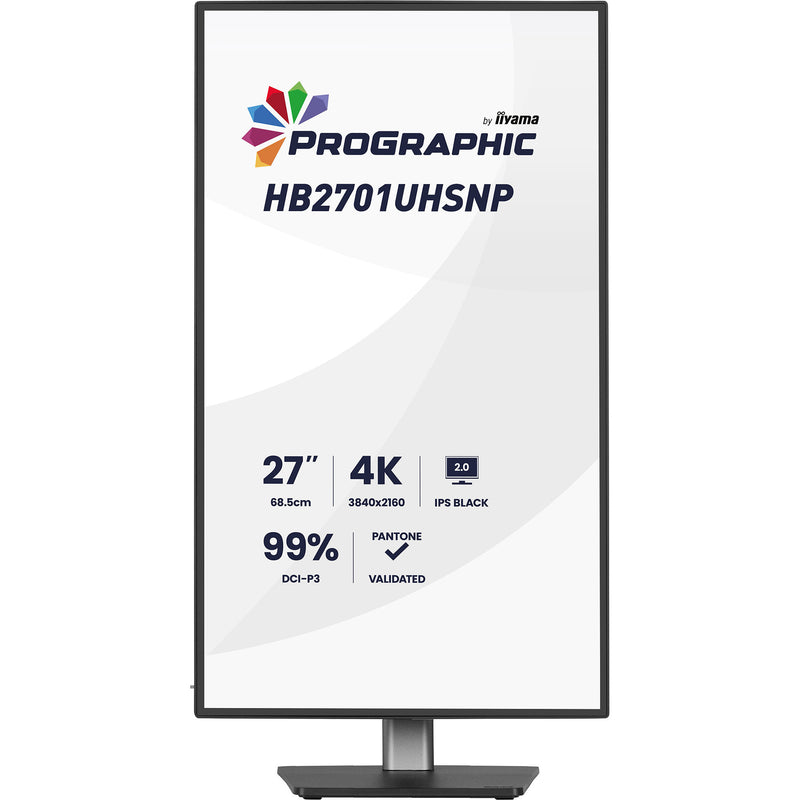 Load image into Gallery viewer, Iiyama prographic hb2701uhsnp-b1 27 4k uhd monitor (zwart (mat), hdmi, displayport, usb-c, audio)
