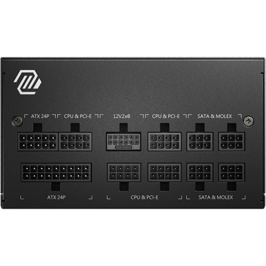 Msi mag a850gl pcie5 ii modulaire 850 watt voeding (zwart, 1x 12v-2x6, 4x pcie)