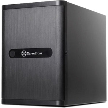 Silverstone sst-ds380b mini tower behuizing (zwart | 2x usb-a)