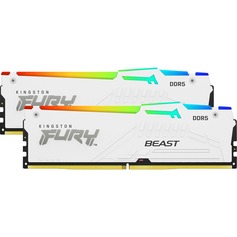 Load image into Gallery viewer, Kingston fury 16 gb ddr5-5600 werkgeheugen (wit, kf556c40bwa-16, beast rgb, xmp)
