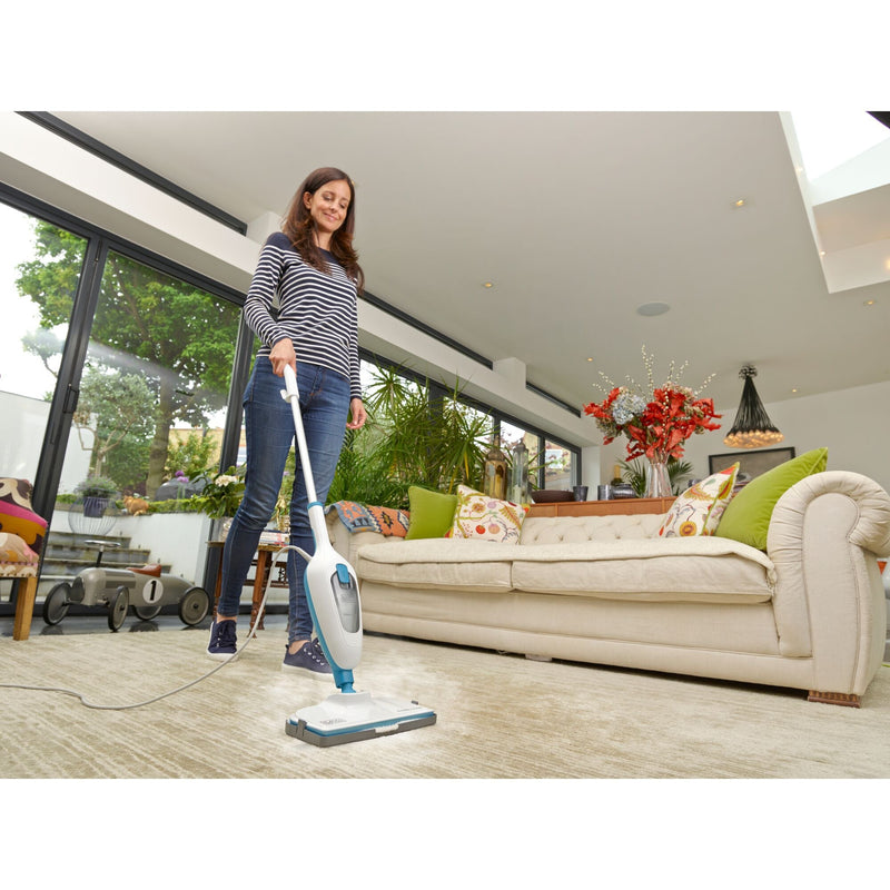 Load image into Gallery viewer, Black+decker fsmh13e10-qs 1300w 10-in-1 steam-mop met accessoires stoomreiniger (wit)
