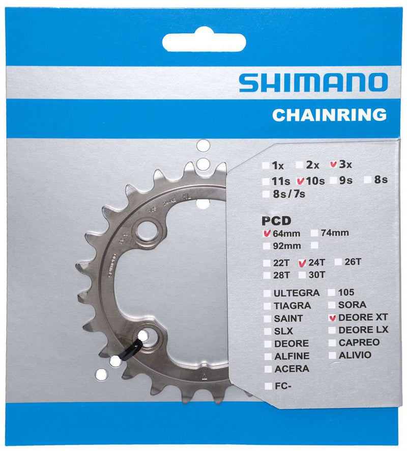 Load image into Gallery viewer, Shimano kettingblad XT 10V 4- arm FCM-780 Y1MM24000 24T
