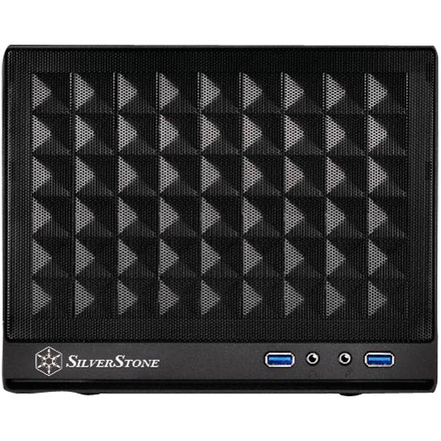 Load image into Gallery viewer, Silverstone sg13b mini tower behuizing (zwart | 2x usb-a)
