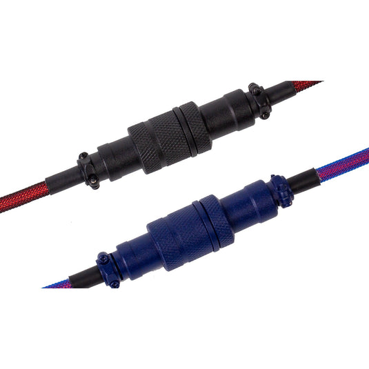Keychron premium coiled aviator cable, angled kabel (lila, 1,08 meter)
