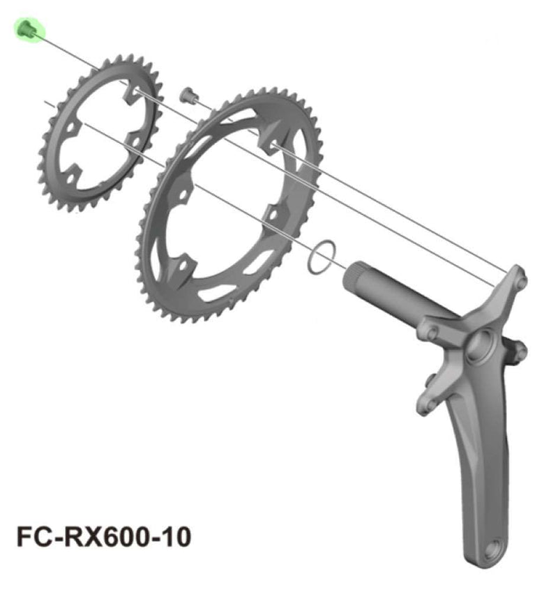 Load image into Gallery viewer, Shimano kettingbladboutset m8x8.5 binnenblad (4st)
