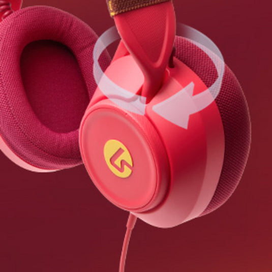 Powera lucidsound ls10x gen 2 bedrade gamingheadset voor xbox series x|s - rood vuur over-ear gaming headset (rood geel, xbox series x|s, xbox one, pc)